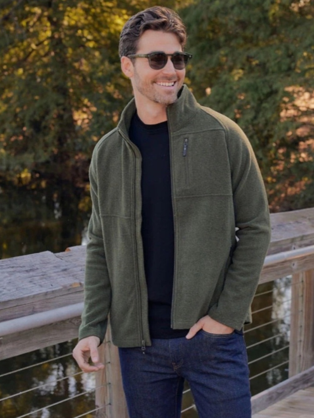 Woolx Fairbanks Jacket Men's Dark Forest Green Size Medium